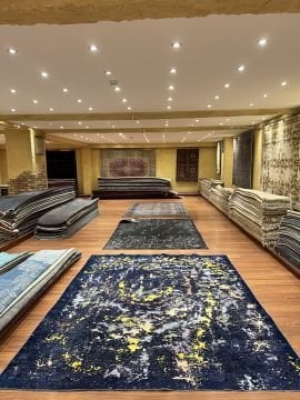 Renkli Traşlanmış El Halısı
