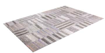 Kilim Parçalı Gri Patchwork