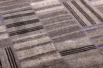 Kilim Parçalı Gri Patchwork