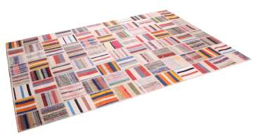 Kilim Parçalı Çok Renkli Patchwork