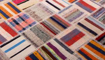 Kilim Parçalı Çok Renkli Patchwork