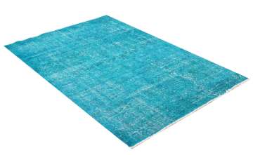 Düz Desensiz Tıraşlanmış Turkuaz Halı 1.20 x 1.80