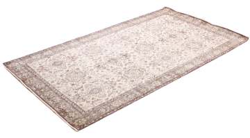 Krem Kahve Desenli Tıraşlanmış Halı