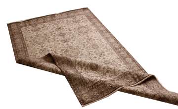 Krem Kahve Desenli Tıraşlanmış Halı