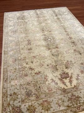 Hand Woven Living Room Carpet with Belly Pattern