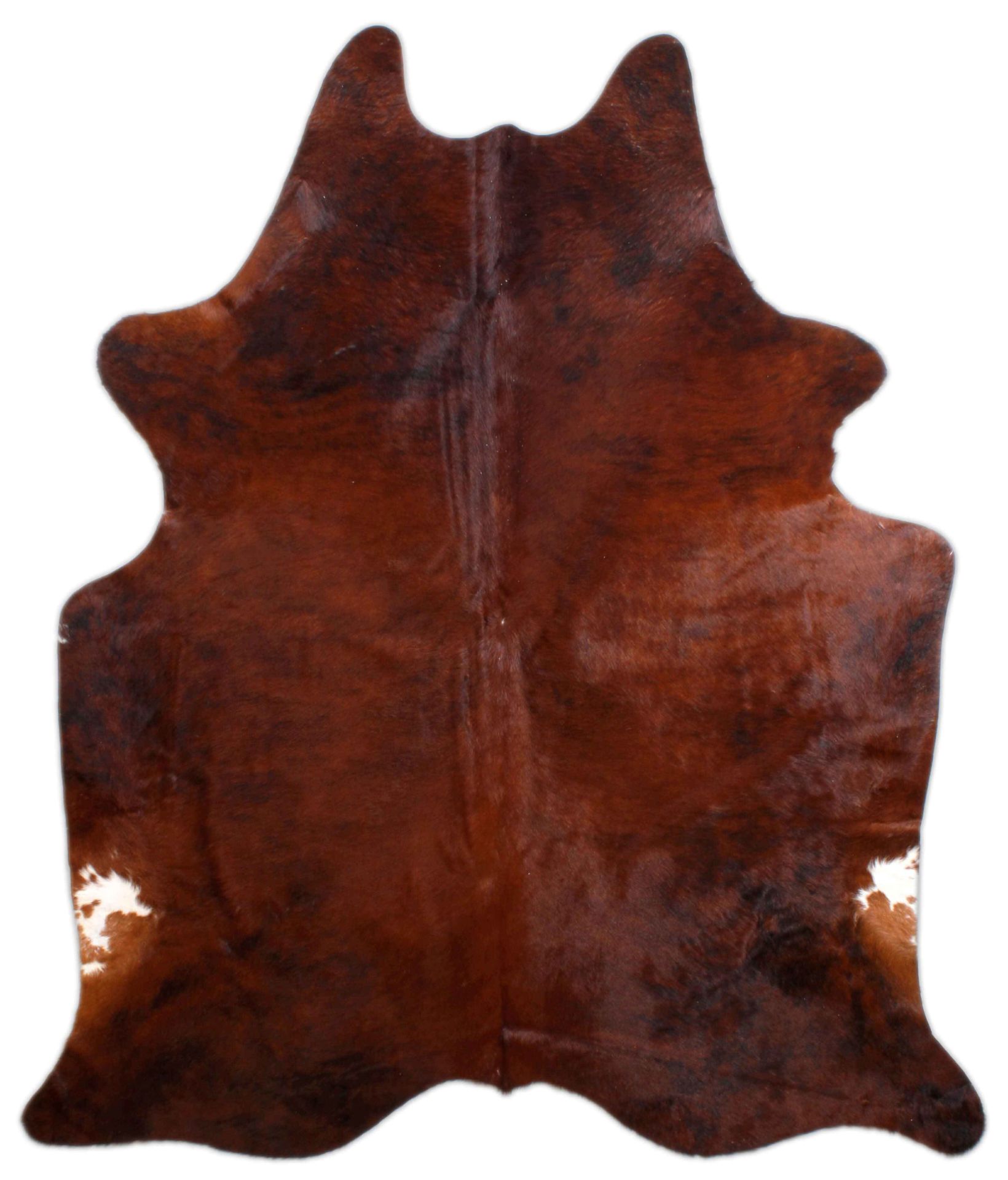 Kızıl Kahve Gerçek Dana Derisi Halı