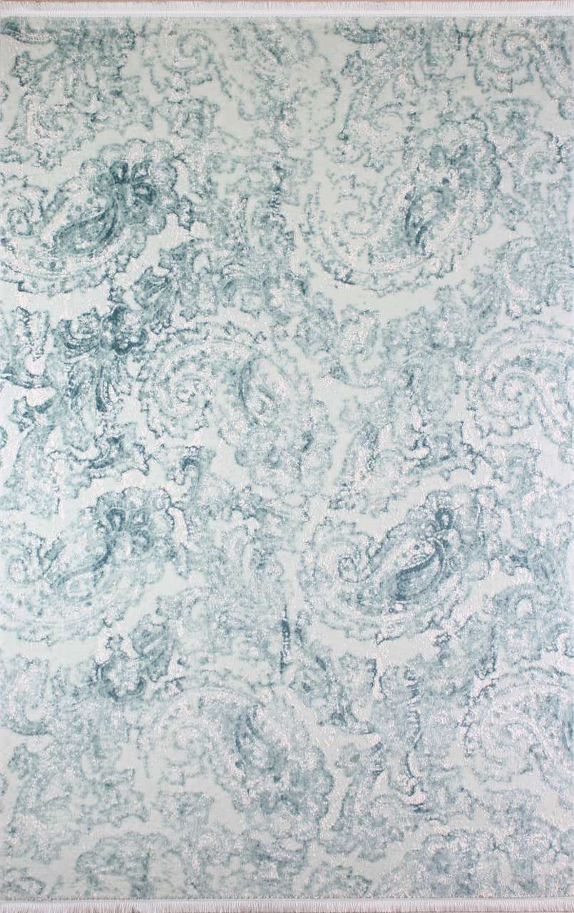 Faint blue patterned carpet 0.80 x 1:50 Peonies