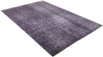 Kabartmalı Damask Desenli El Halısı