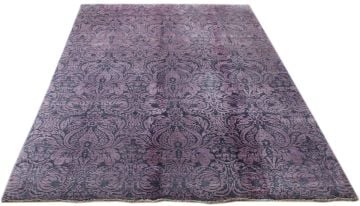 Kabartmalı Damask Desenli El Halısı