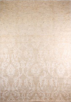 Ton in Ton Bej Renginde İri Desenli Salon Halısı