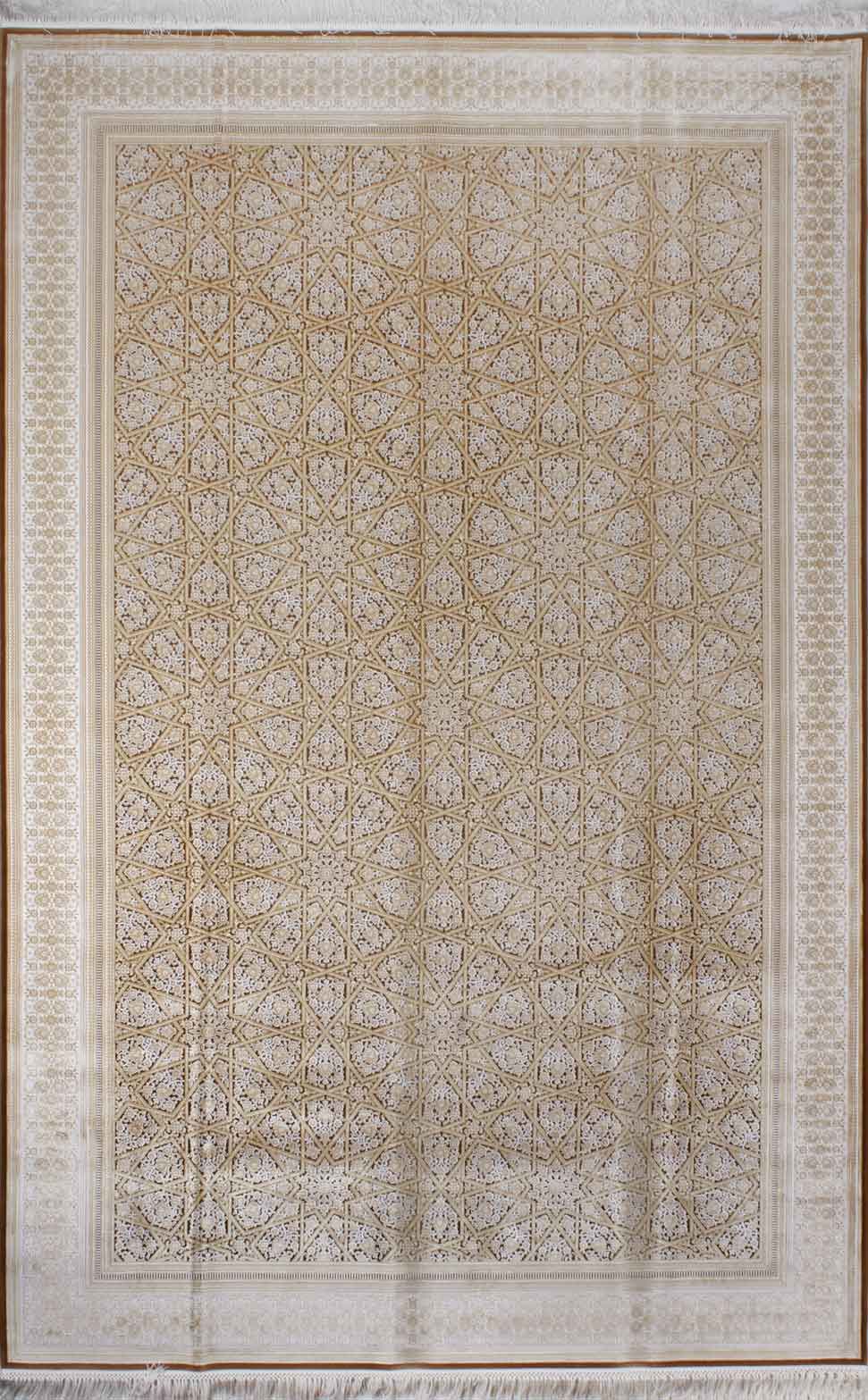 Star Patterned Bamboo Rug