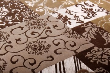 Silk Patterned Hand Woven Modern Carpet