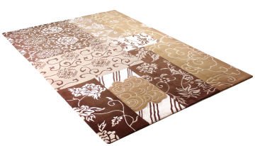 Silk Patterned Hand Woven Modern Carpet