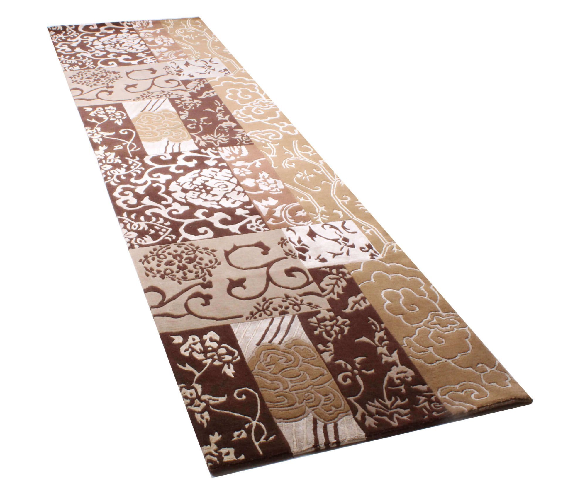 Silk Patterned Hand Woven Modern Carpet