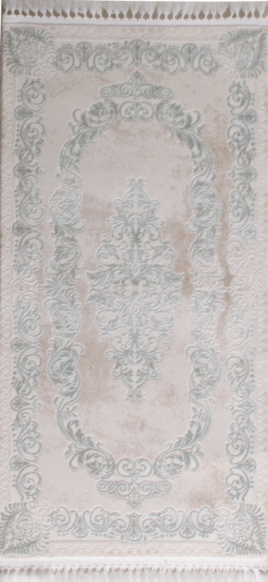 Mavi Göbekli Makine Halısı