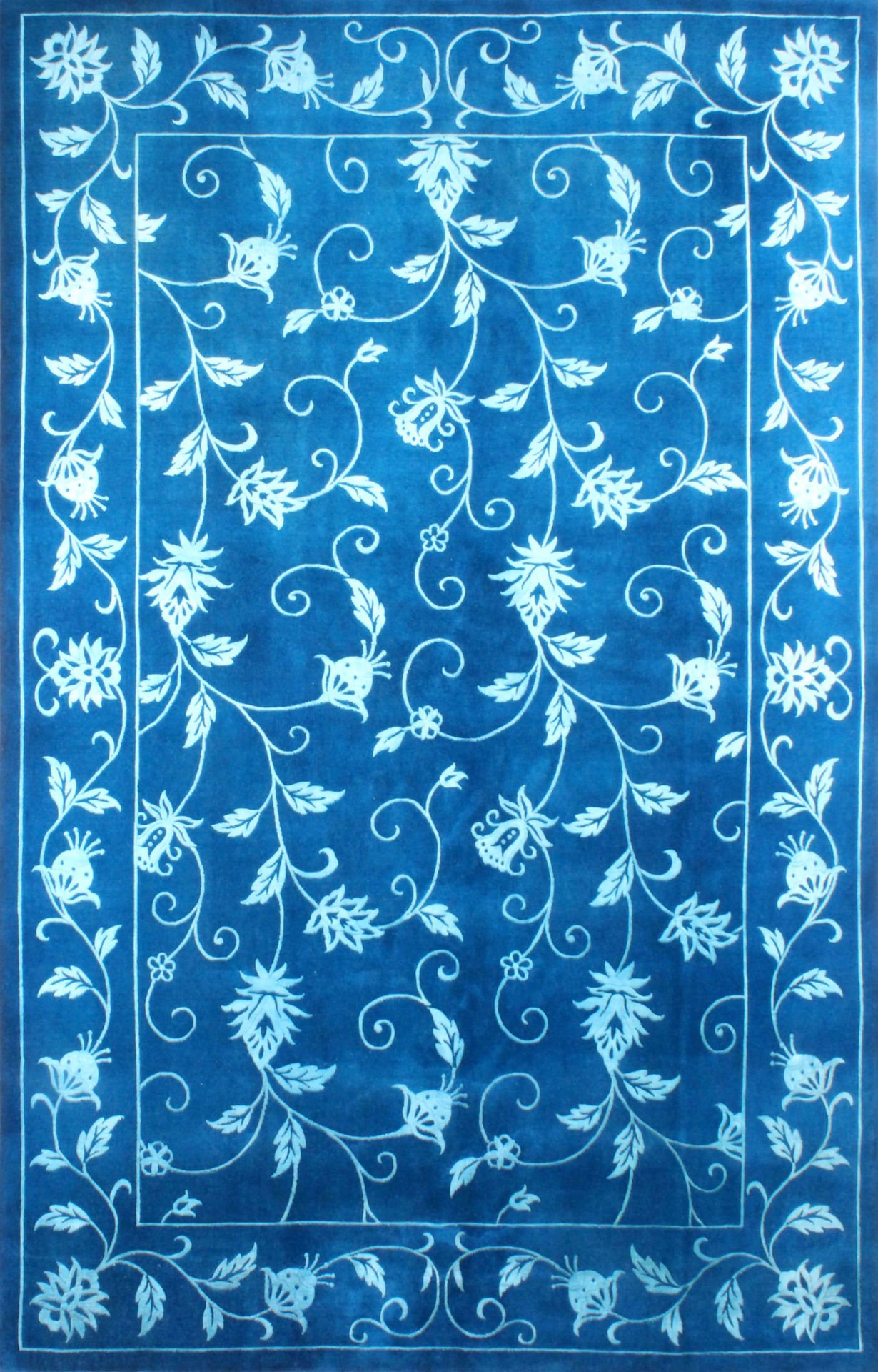 Desenleri Saf İpek El Halısı