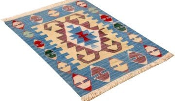 Mavi Renk Küçük Kilim