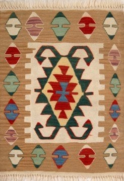 Etnik Desenli Küçük Kilim