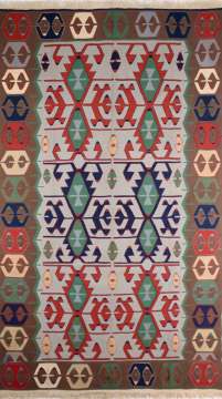 Eli Belinde Motifli Uşak Kilim