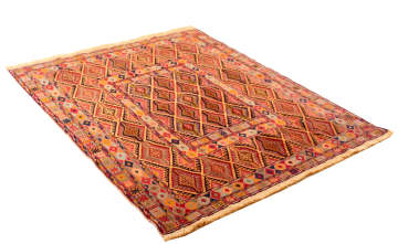 Thin woven Afghan rugs to