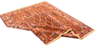 Thin woven Afghan rugs to