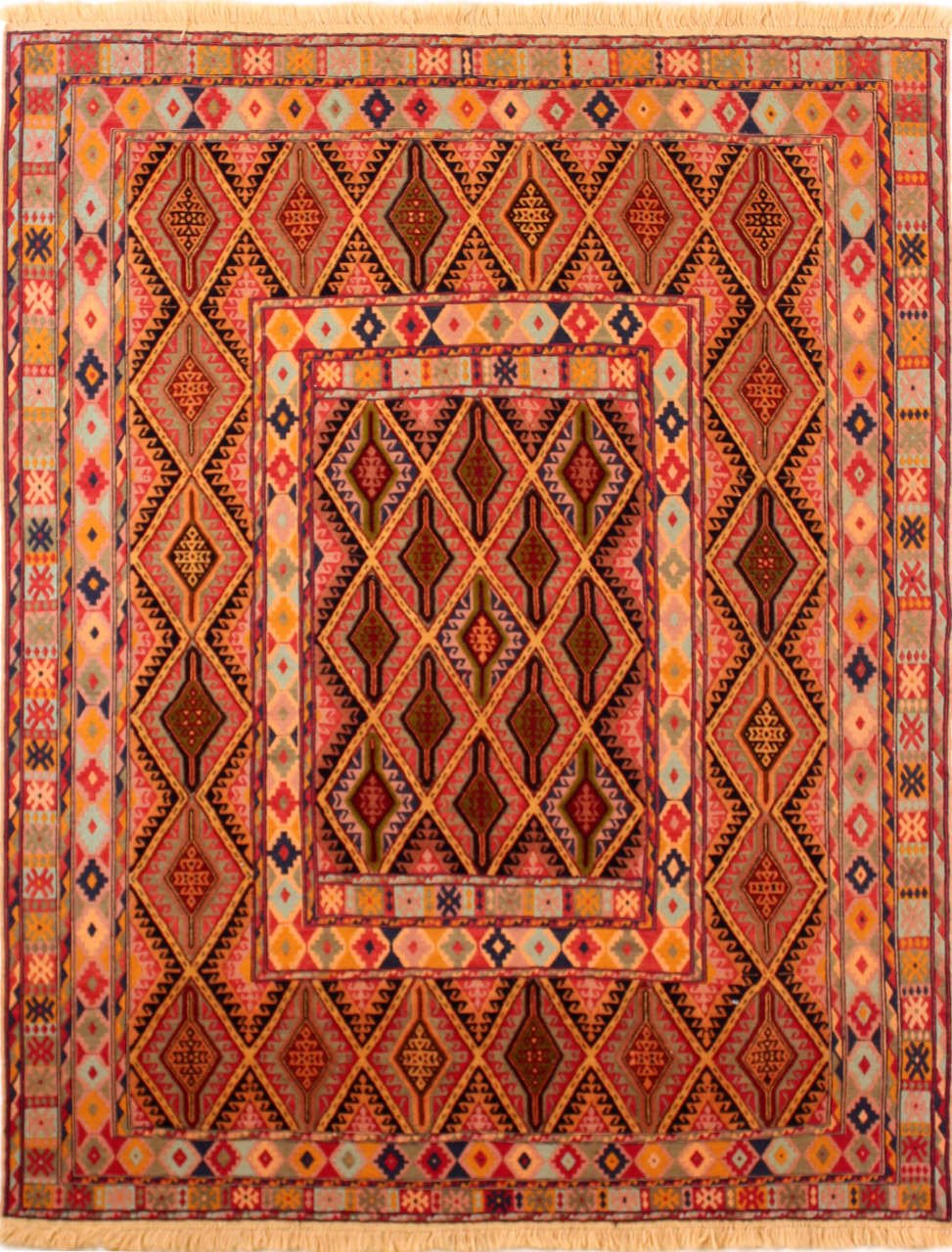 Thin woven Afghan rugs to