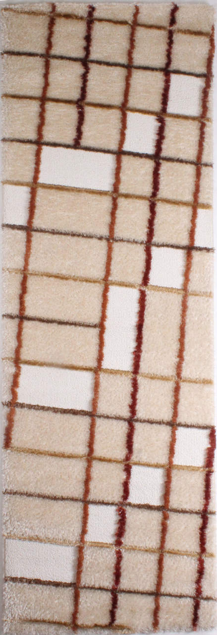 Kareli Shaggy Halı 0.80 x 1.50