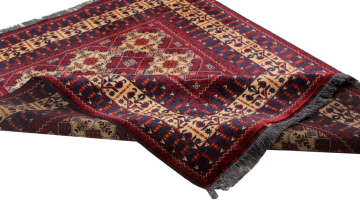 Sarı Desenli Afgan Halısı