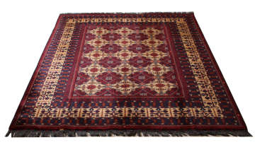 Sarı Desenli Afgan Halısı