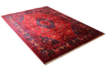 Lacivert Göbekli Afgan Halısı