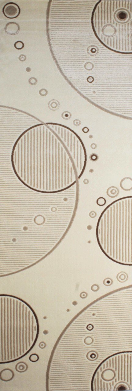 Geometrik Desenli Bej Yolluk