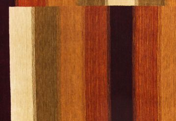 Modern Çizgili Yün El Halısı