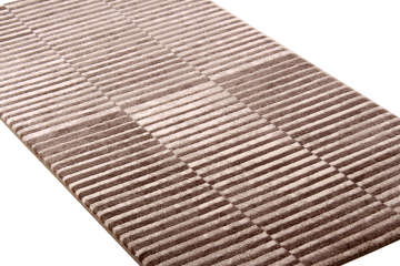 Kahverengi Çizgili Küçük Halı 0.80 x 1.50