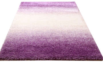 Mor Beyaz Renk Geçişli Shaggy Halı