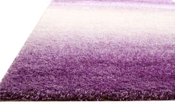 Mor Beyaz Renk Geçişli Shaggy Halı