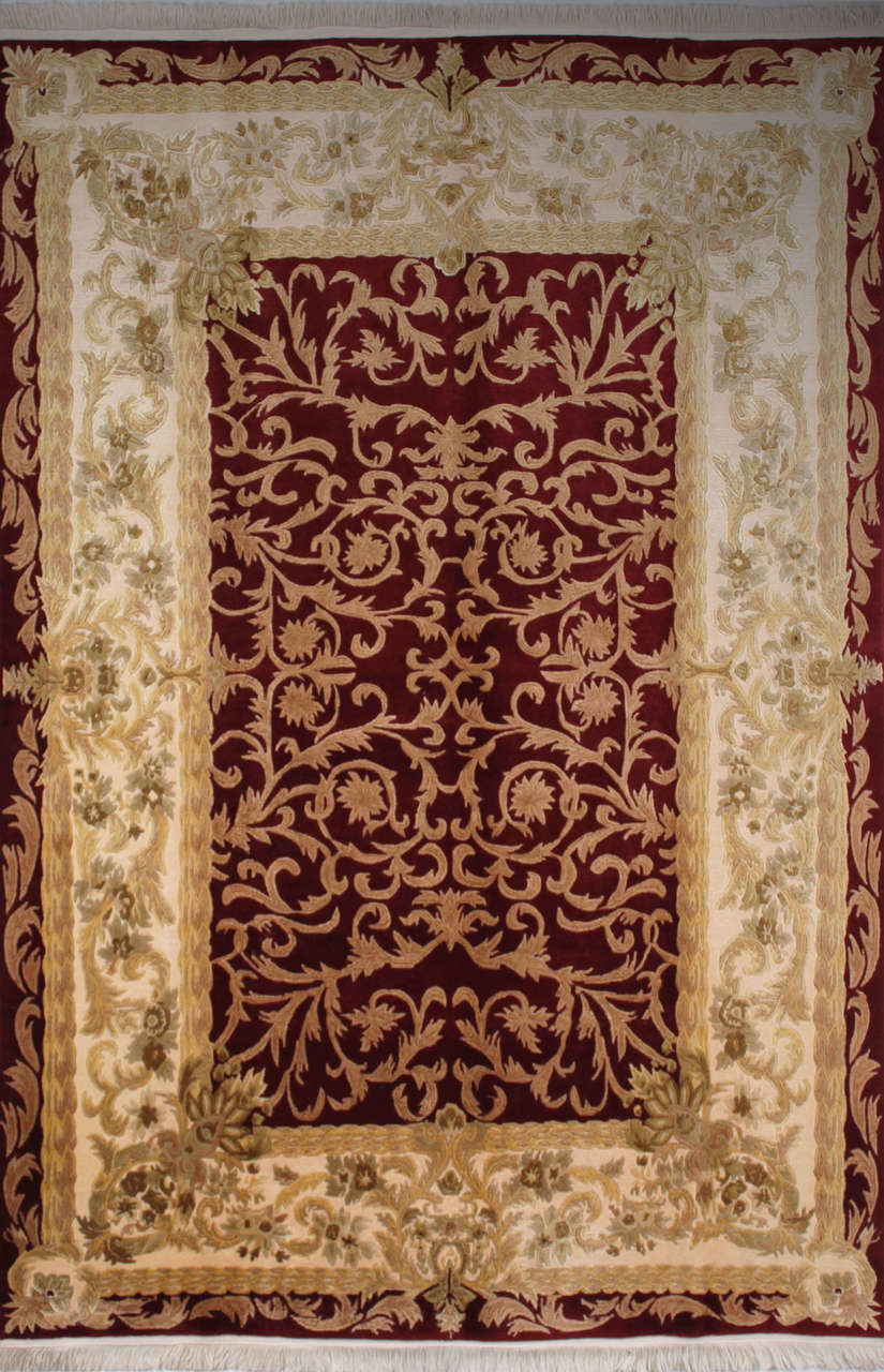 İnce Dokuma Yün El Halısı