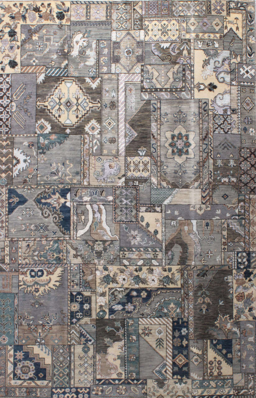 Kilim Desenli Modern Tasarım El Halısı