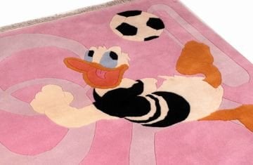 Doğal Yün El Dokuma Çocuk Odası Halısı