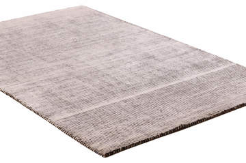 Siyah Beyaz Fitilli Bambu Halı