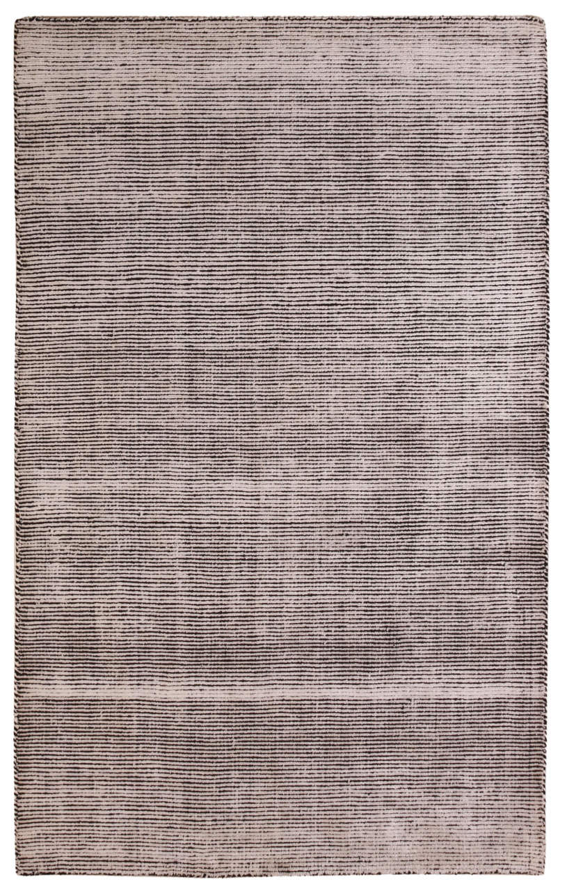 Siyah Beyaz Fitilli Bambu Halı