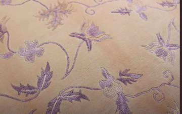 Lila Çiçek Desenli Salon Halısı