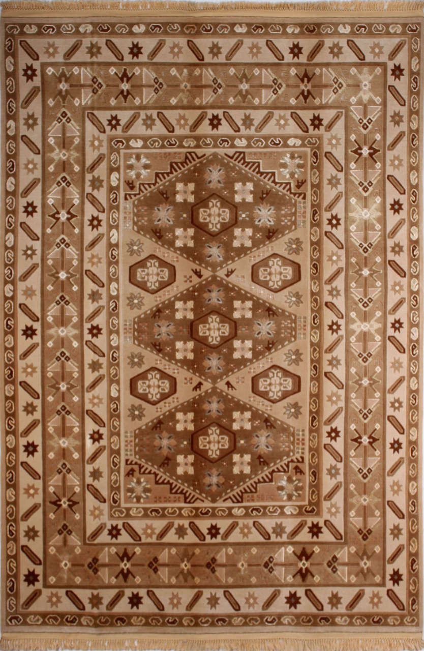 İnce Dokuma İpekli Salon Halısı