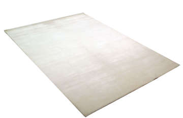 Desensiz Düz Beyaz Bambu Halı