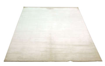 Desensiz Düz Beyaz Bambu Halı