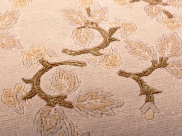 Yaprak Desenli Modern El Halısı