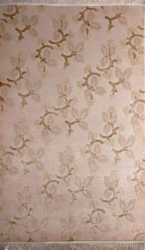 Yaprak Desenli Modern El Halısı