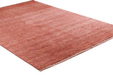 Parlak Kiremit Kırmızı Bambu Halı