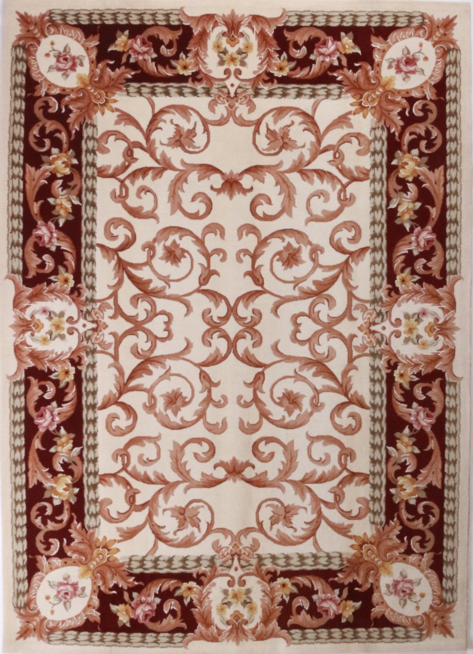 İnce Dokuma İpekli Versaille El Halısı