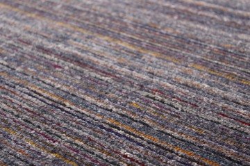 Renkli Çizgili Bambu İpek Halı