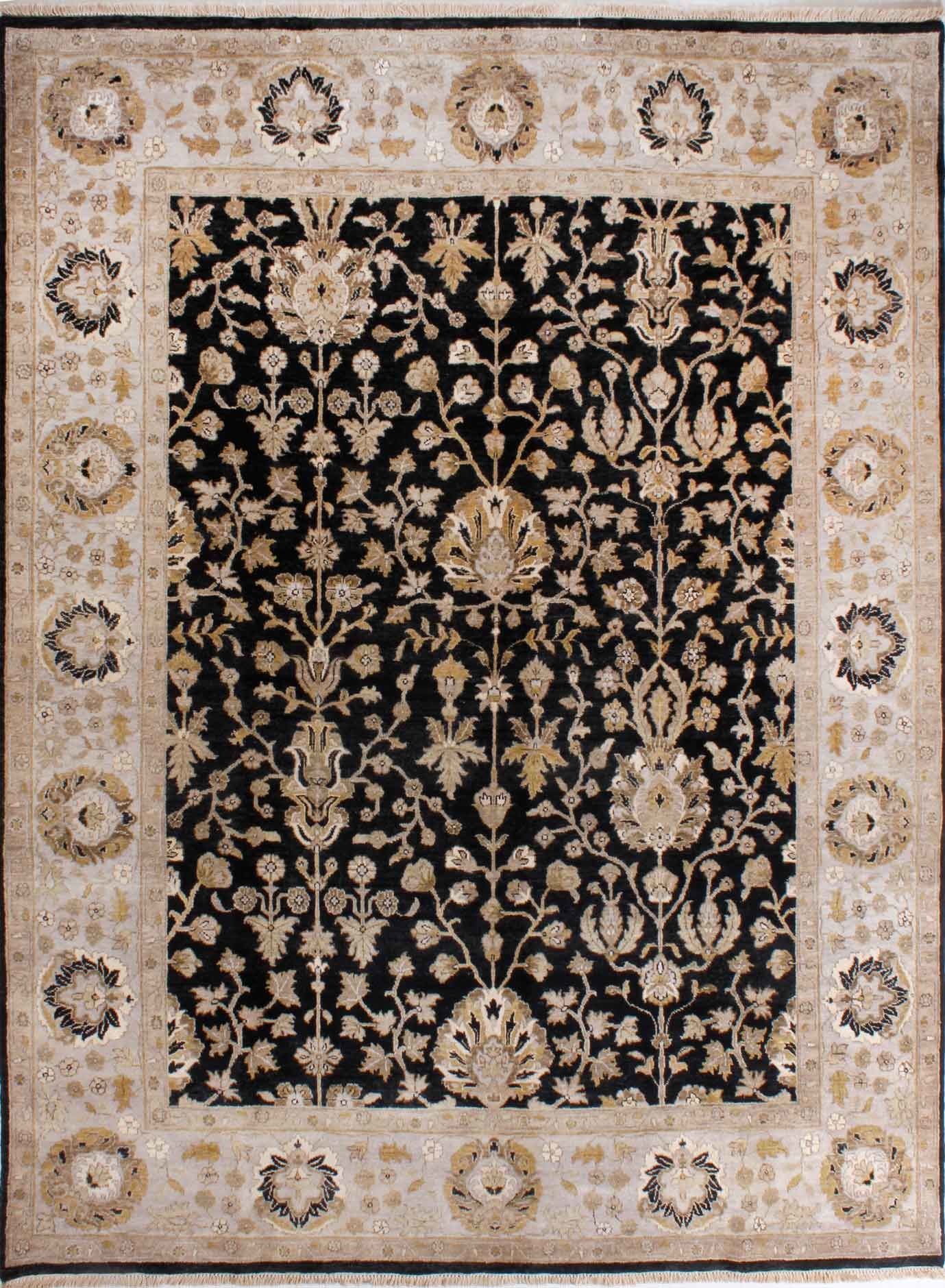 Black Ground Handmade Carpet
